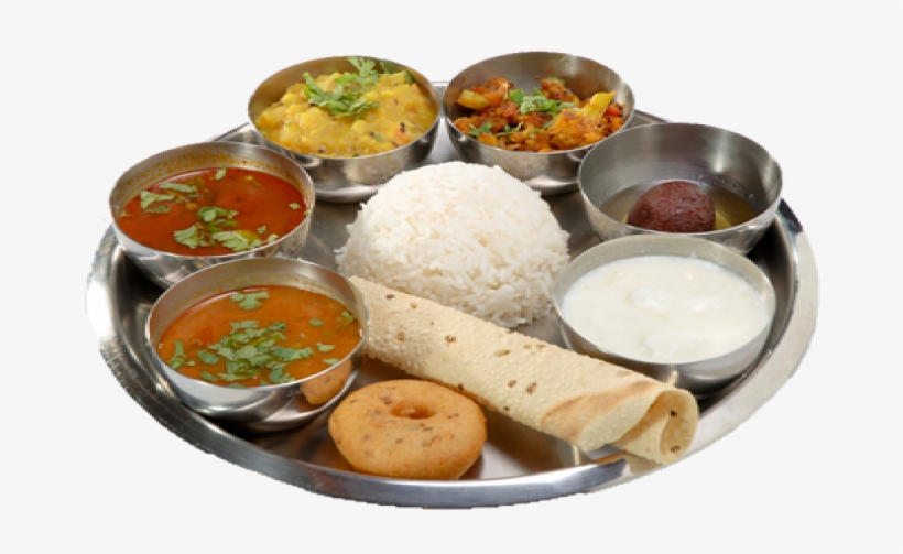 Thali Menu - Veg Thali Png, transparent png