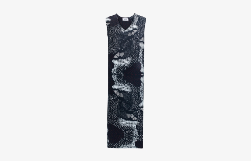 Time Printed Dress - Dress, transparent png