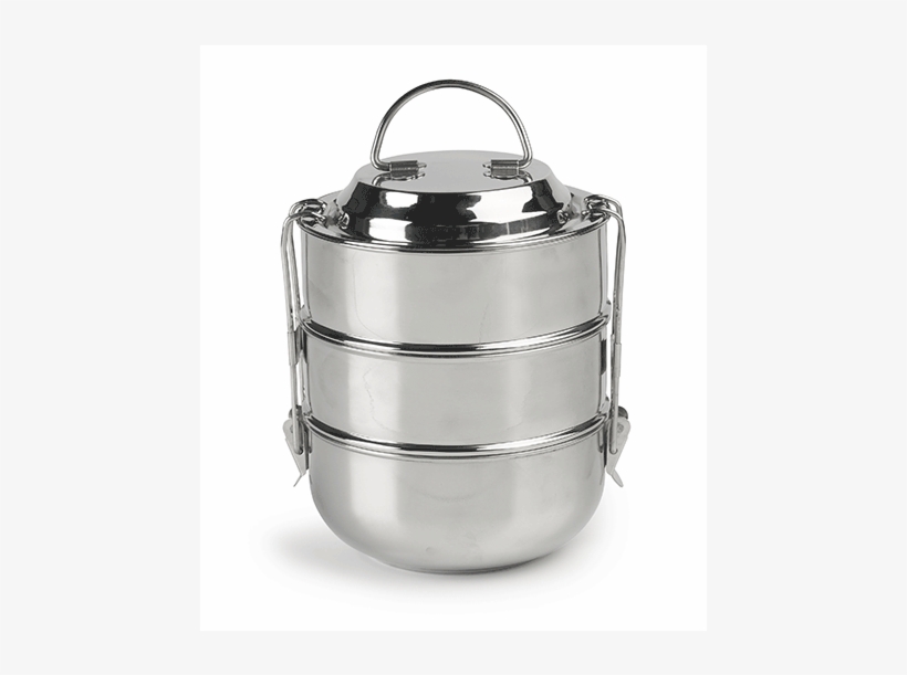 Raja 3-tier Tiffin - Stainless Steel Lunch Box Leak Proof India, transparent png
