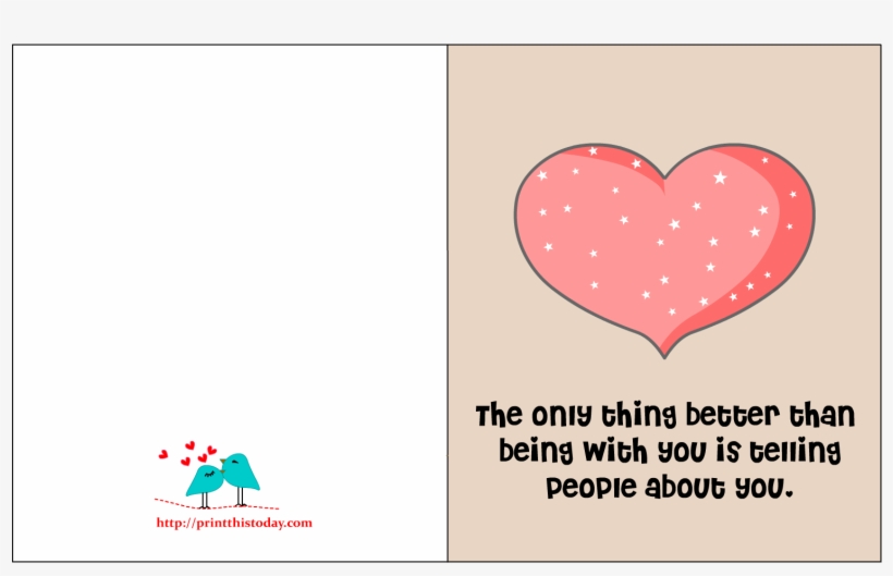Valentine Cards With Love Quotes - Boyfriend, transparent png