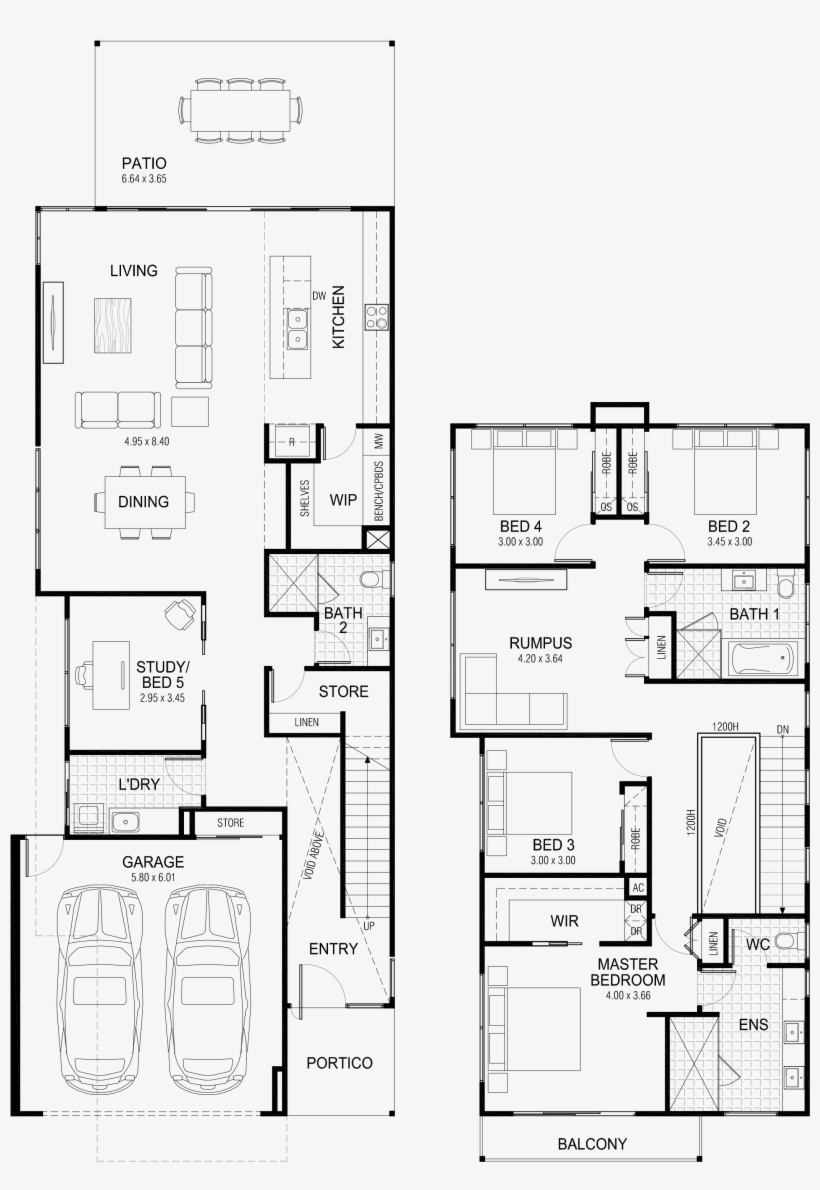 Floor Plan - House, transparent png