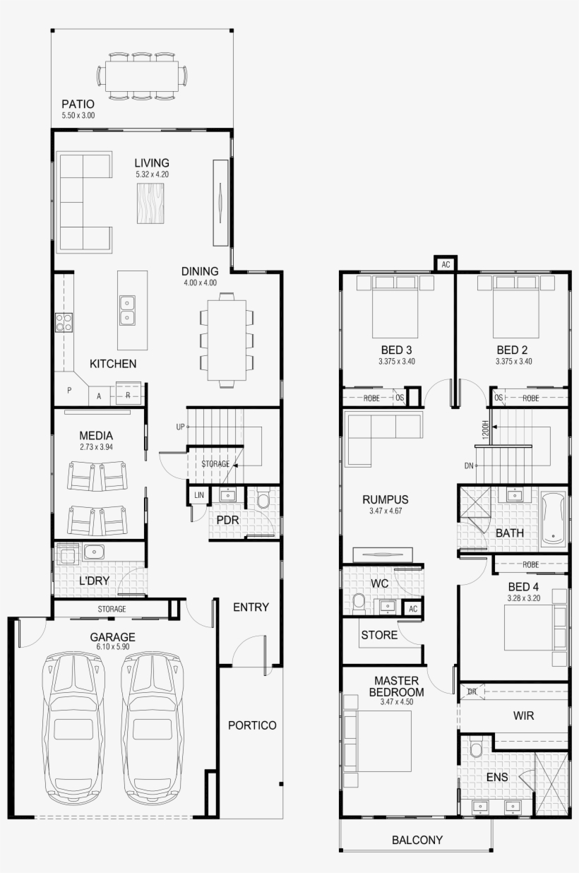 Daintree 270 - Floor Plan, transparent png