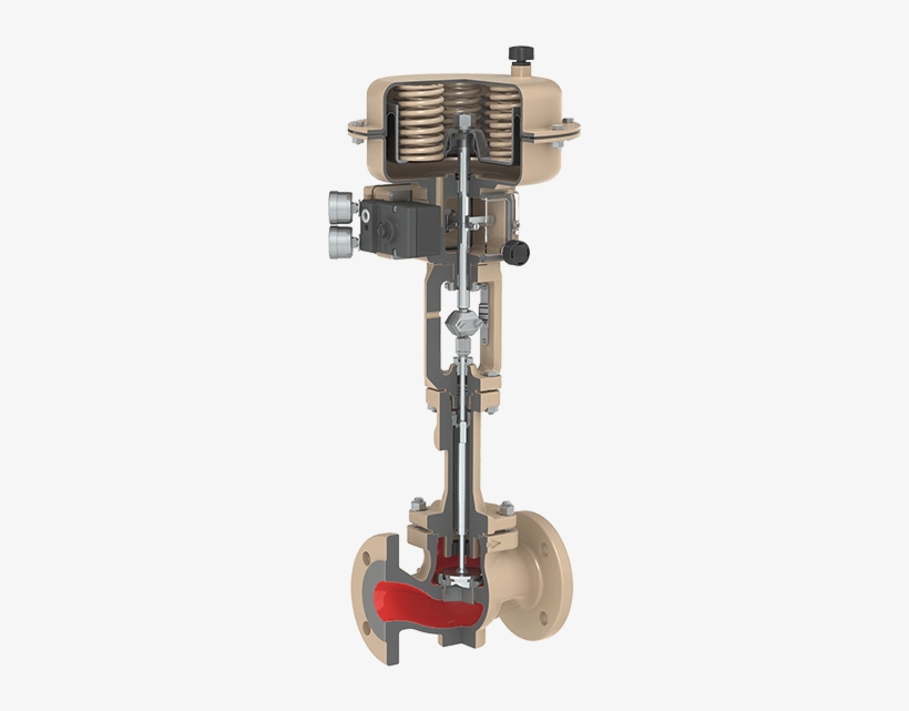 Standard Industrial Application - Samson Pneumatic Control Valve, transparent png