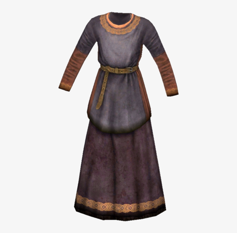 Girl's Grey Dress - Girls Grey Dress Skyrim, transparent png
