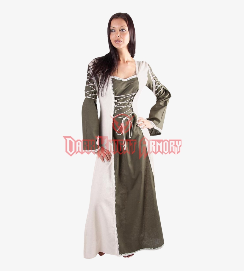 Ladies Layered Medieval Dress - Dress, transparent png