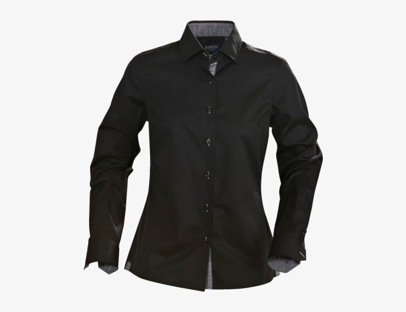 James Harvest Baltimore Ladies Shirts - Plain Black Flannel Shirt, transparent png