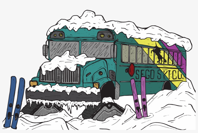 The - Ski Bus Cartoon, transparent png