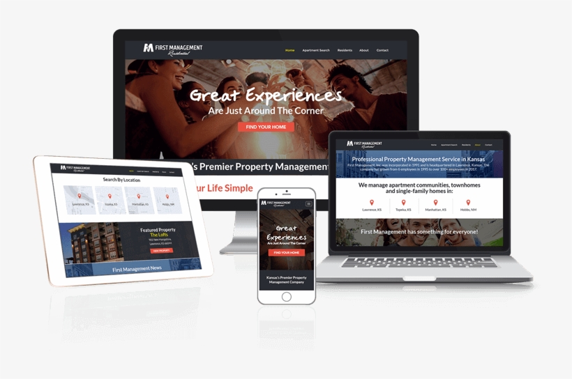 Property Management Website Design By Resident360 - Web Design, transparent png