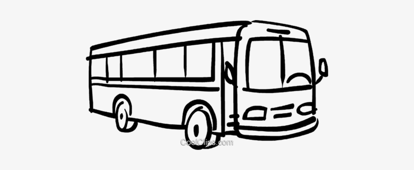Bus Royalty Free Vector Clip Art Illustration - Clip Art Of Bus, transparent png