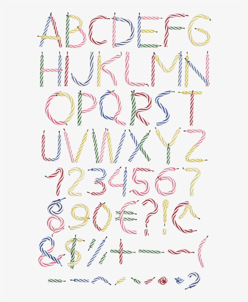 Candle Funny Font - Font, transparent png