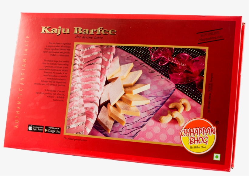 Kaju Burfi 250g - Kaju Katli Box Chappan Bhog, transparent png