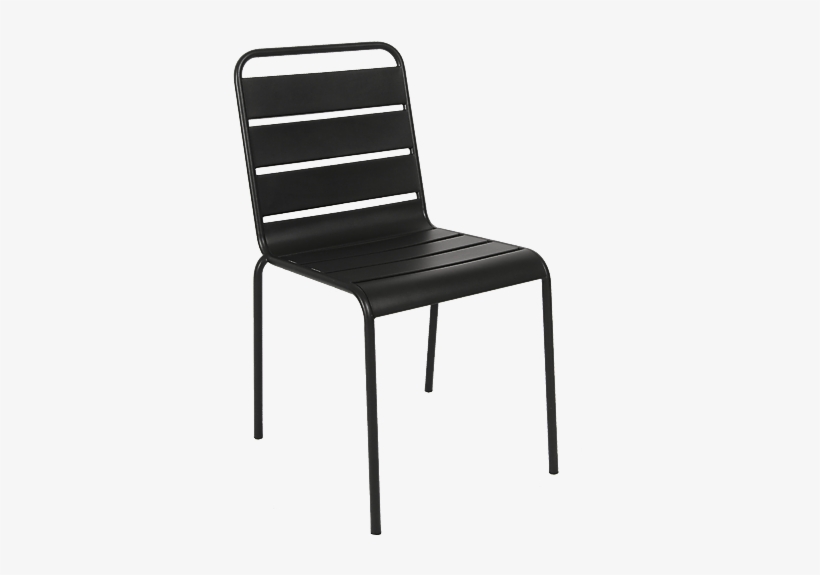 Portage Park - Erp Chairs Outdoor Steel Chair Without Arm In Black, transparent png