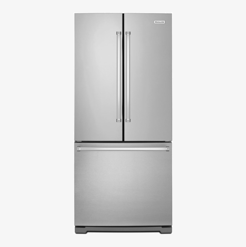 Kitchen Aid Bottom Freezer And French Doors Refrigerator - Amana Abb1924brm, transparent png