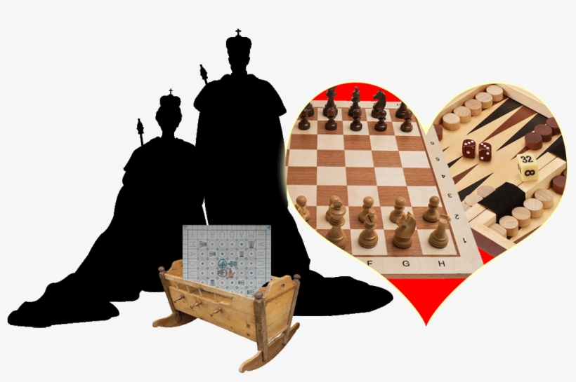 King Chess And Queen Backy With Their Little Prince - 1100 - Saloniki, Mini, Backgammon Toy/spielzeug, transparent png