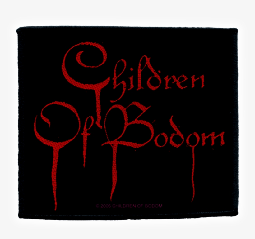 Children Of Bodom Official Woven Patch Blood Logo Woven - Children Of Bodom Logo, transparent png