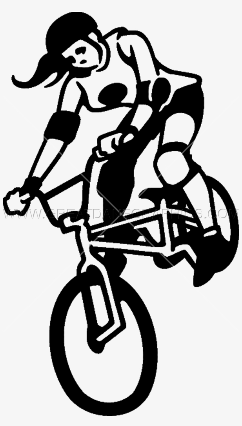 Bmx Female Rider - Bicycle, transparent png