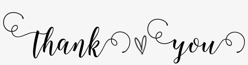 Gsquared Weddings - Thank You Text Transparent, transparent png
