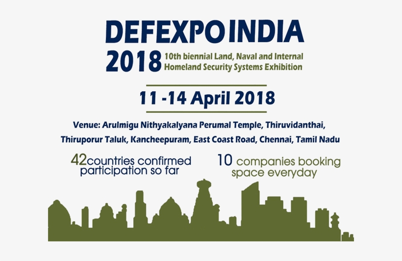 Def Expo 2018 Showcasing 'india - 10th Defexpo India Begins In Tamil Nadu, transparent png