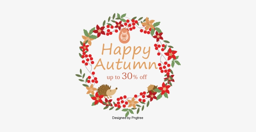Cartoon Hand Painted Autumn Elements Design, Cartoon, - Painting, transparent png