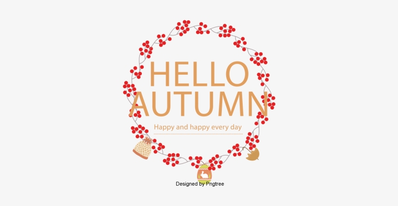 Cartoon Hand Painted Autumn Elements Design, Cartoon, - Painting, transparent png