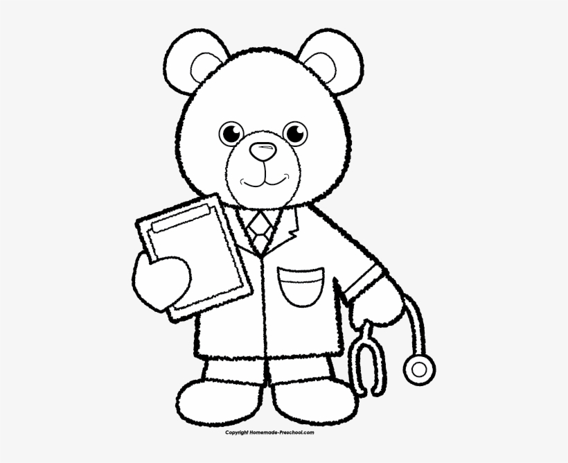 Teddy Bear Clipart Clipart Free - Teddy Bear Doctor Clipart, transparent png