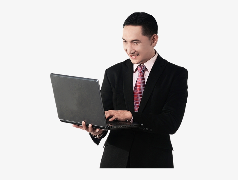 Orang Main Laptop Png, transparent png