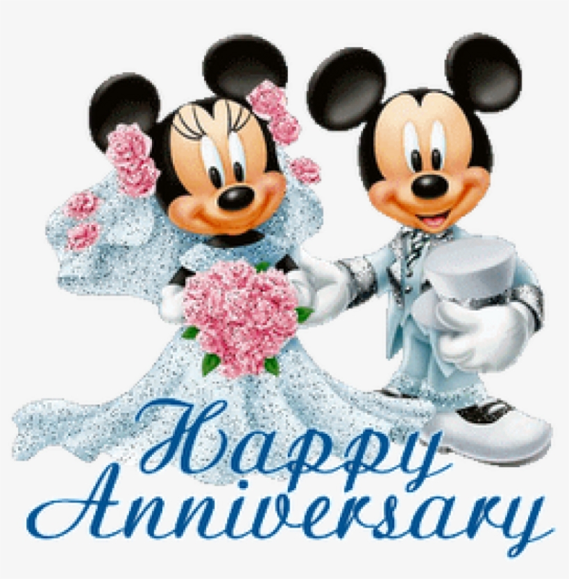 Clipart Stock Anniversary Vector Happy - Happy Anniversary Mickey And Minnie, transparent png