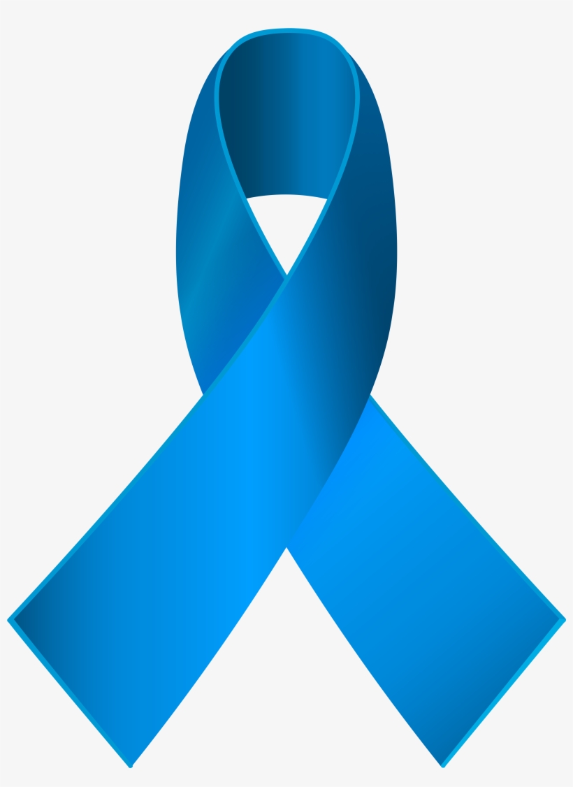 Blue Awareness Ribbon Png Clip Art - Blue Ribbon Awareness Transparent, transparent png