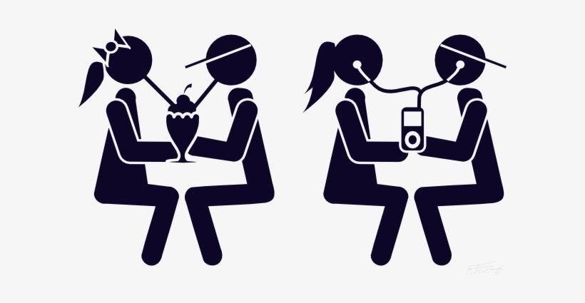 Black And White Couple Drinking Together Clip Art At - Love You Like Ice Cream, transparent png