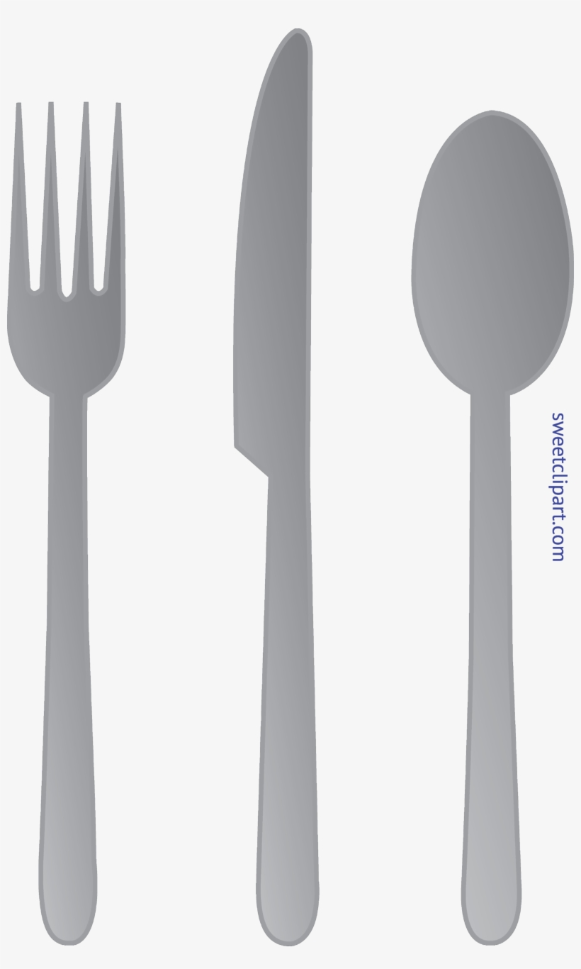 Spoon Clip Art Sweet - Fork Knife And Spoon Clip Art, transparent png