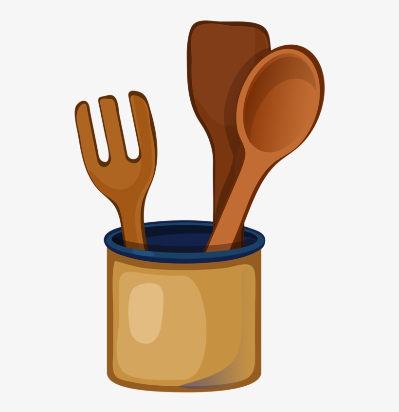 Png Clip Art - Wood Spoon Clipart, transparent png