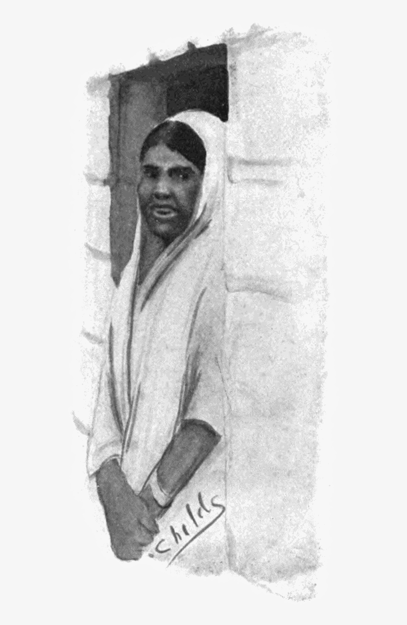 Indian Lady In Doorway - E-book, transparent png