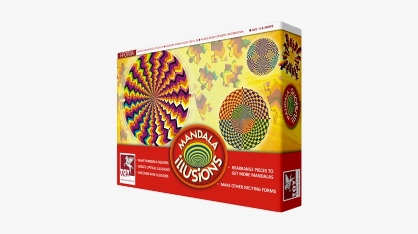 Mandala Illusions - Great American Products Vortex Illusion Travel Tumbler,, transparent png