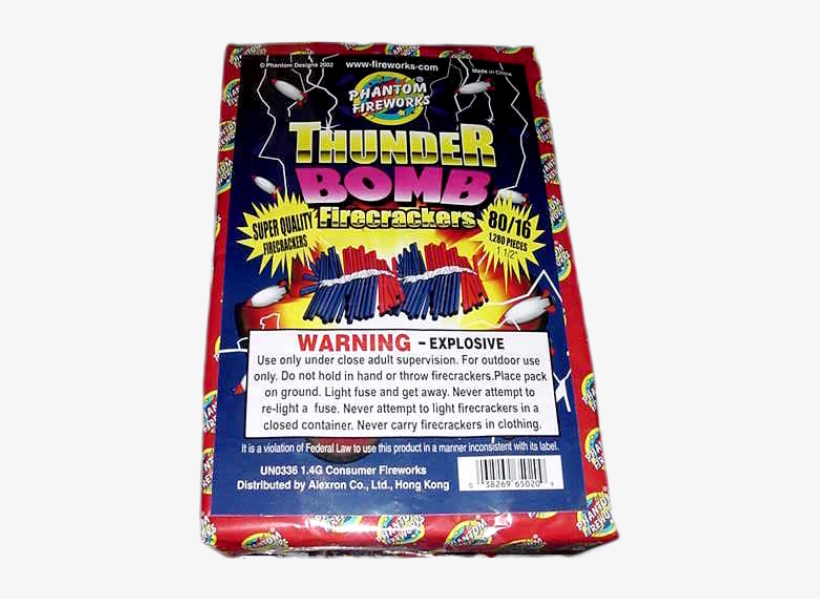 80/16 Firecrackers Thunder Bomb (case Pack - Thunderbomb Firecrackers, transparent png