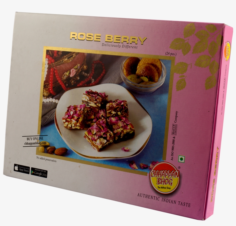 Rose Berry Packing Of 24pcs - Chhappan Bhog, transparent png