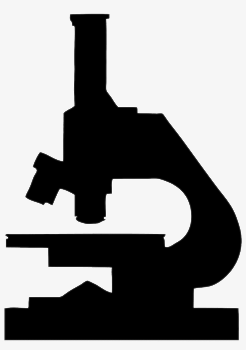 Microscope Silhouette Clipart - Smk Kesehatan Tpa Jember, transparent png