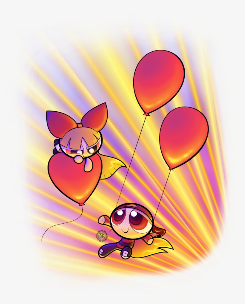 Brick And Blossom Balloons By Jksketchy-d4wadmg - Powerpuff Girls Brick, transparent png