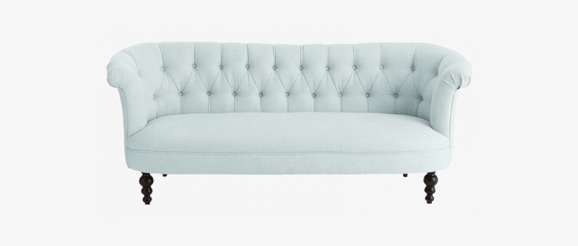 Classic 2 Seater Handmade Fabric Chesterfield Sofa - Couch, transparent png