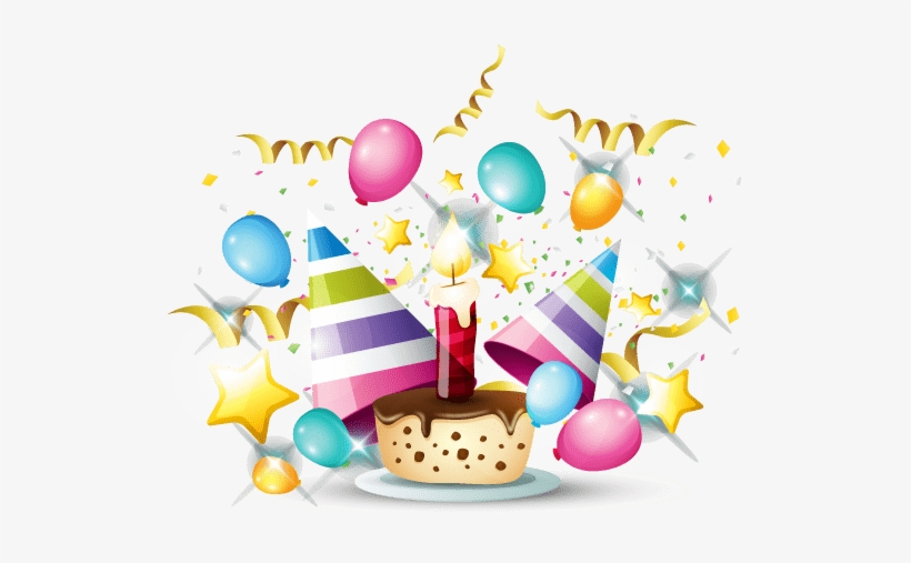 Birthday Party - 1st Happy Birthday Png, transparent png