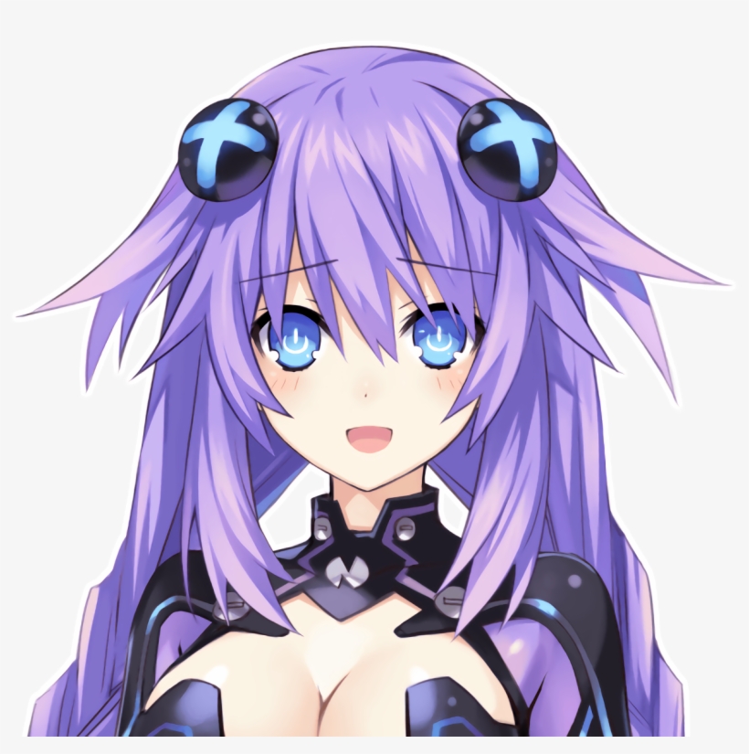 Hd Noire-purple Heart Kissed - Neptunia Purple Heart Avatar, transparent png