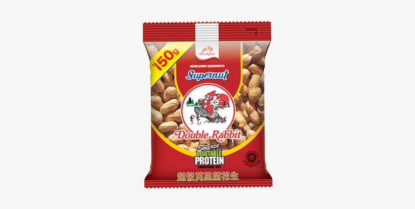 Menglembu - Dua Kelinci Kacany Garlic Peanuts 225g 印尼dua Kelinci双兔, transparent png