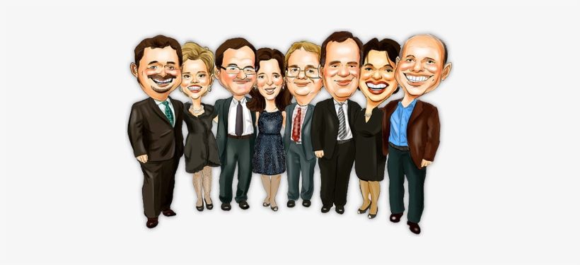 Get A Quote - Team Work Caricature Drawing, transparent png