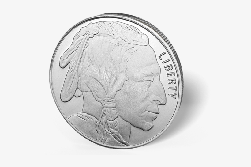Picture Of 1/2 Oz Buffalo Silver Rounds Fractional - Silver, transparent png