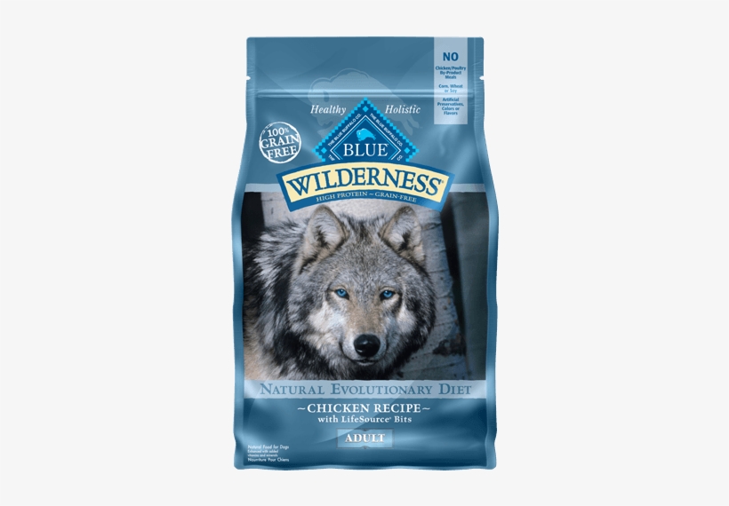 Blue Buffalo Wilderness Chicken Dog 24 Lb - Dog Food Blue Wilderness, transparent png