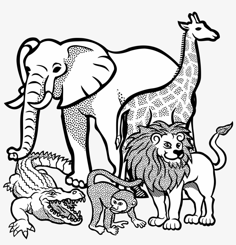 African Buffalo Clipart Clip Art - Amazing Animals Coloring Book: Lions, Elephants, Giraffes,, transparent png