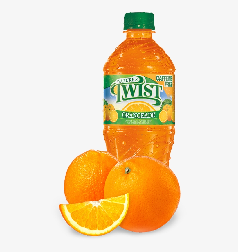 Nature's Twist Orangeade Regular View Nutrition Facts - Natures Twist Lemonade, Sugar Free, Caffeine Free -, transparent png