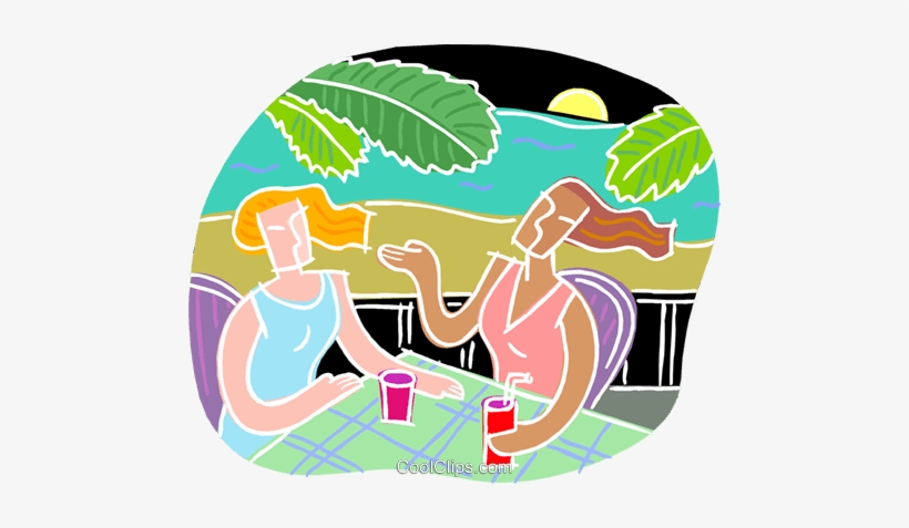 Conversation And Cool Drinks Royalty Free Vector Clip, transparent png