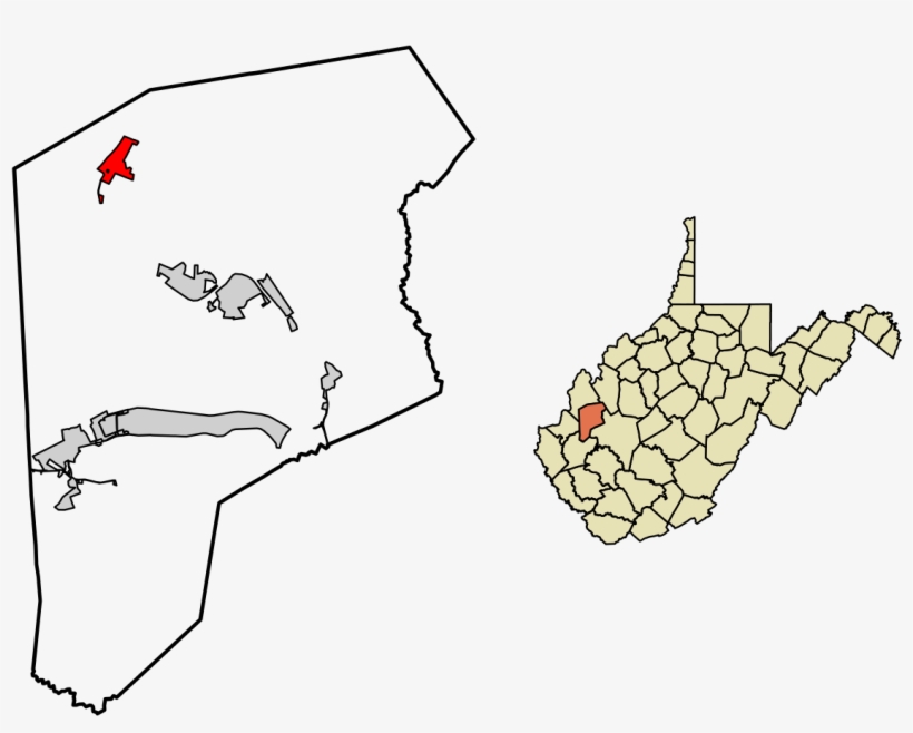 Map Of West Virginia, transparent png