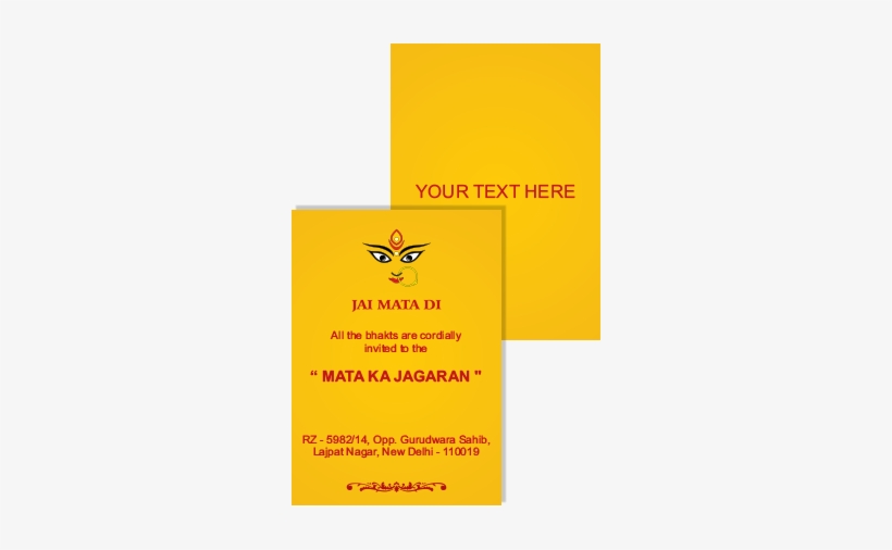 Divine Jagran Invite - Invitation Pamphlet For Sale, transparent png
