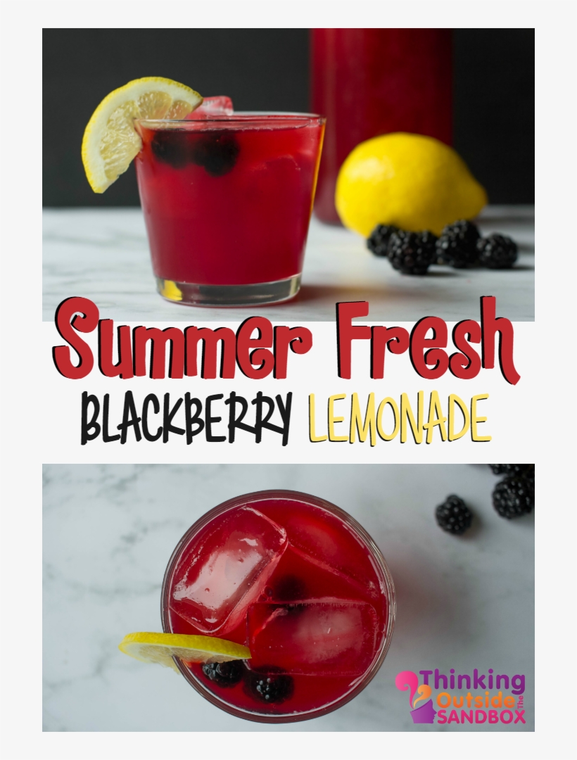 Summer Fresh Blackberry Lemonade - Lemonade, transparent png